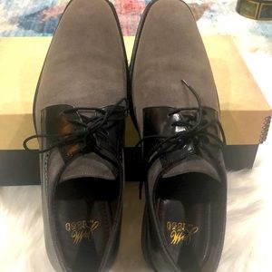 Grey with Black Leather